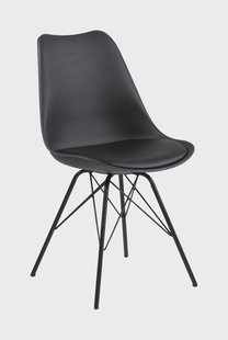 Bendt Eetkamerstoel 'Liva' PU, kleur Zwart