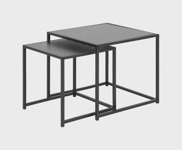 Bendt Bijzettafel 'Holger' set van 2 stuks, kleur Zwart