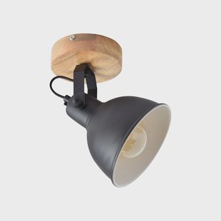 Urban Interiors Plafondspot 'Woody' Single, kleur Vintage Black