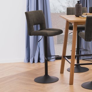 Bendt Barkruk 'Ruth' (zithoogte 62-83cm), kleur Antraciet