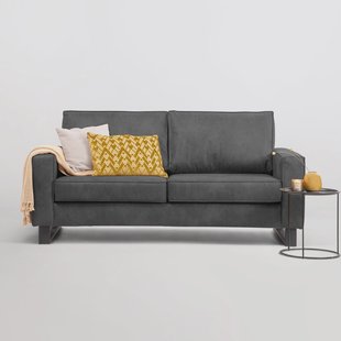 Sohome 3-zits Bank 'Mathew' Microleder, kleur antraciet