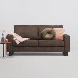 Sohome 3-zits Bank 'Mathew' Microleder, kleur bruin