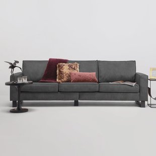 Sohome 5-zits Bank 'Mathew' Microleder, kleur antraciet