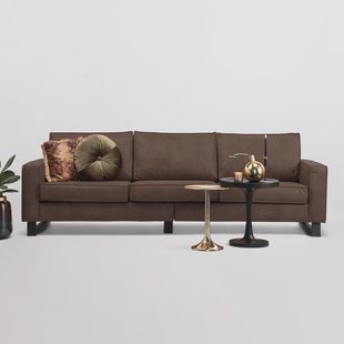 Sohome 5-zits Bank 'Mathew' Microleder, kleur bruin