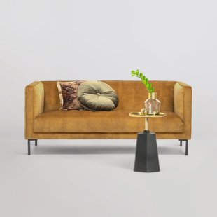 Sohome 3-zits Bank 'Alison' Velvet, kleur gold