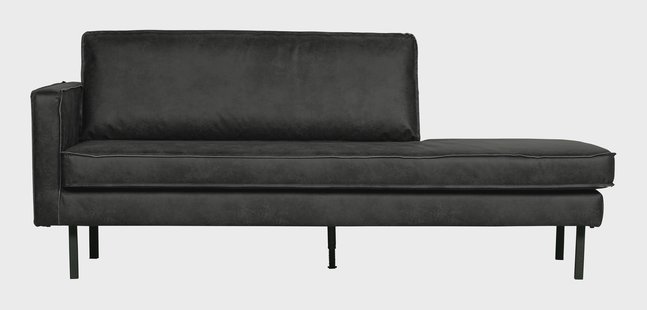 WOOOD Daybed 'Rodeo' Links, kleur Antraciet