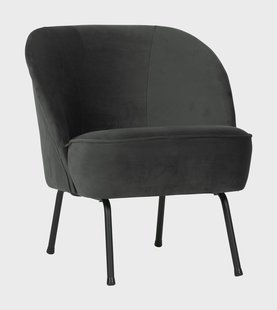 WOOOD Fauteuil 'Vogue' Velvet, kleur Zwart