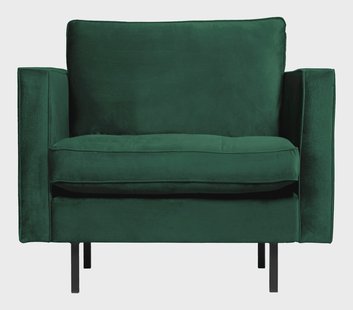 WOOOD Fauteuil 'Rodeo' Velvet, kleur Green Forest