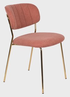 ZILT Eetkamerstoel 'Kolten' kleur Goud/Roze