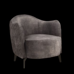 Tower Living Fauteuil 'Bondo', kleur donker grijs