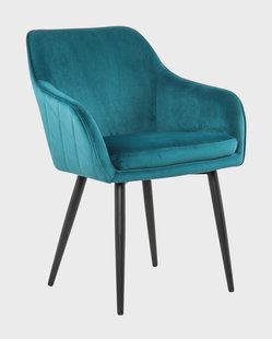Artistiq Eetkamerstoel 'Juna' Velvet, kleur Turquoise