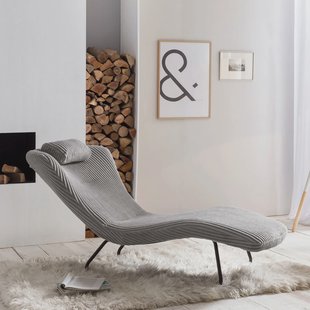 Artistiq Relaxfauteuil 'Cathy' Rib, kleur Lichtgrijs