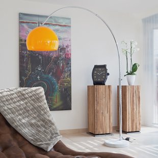 Artistiq Vloerlamp 'Duco' 208cm, kleur Oranje
