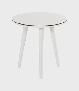 Hartman Outdoor Ronde Bijzettafel 'Sophie' HPL, 45 x 45cm, kleur Wit