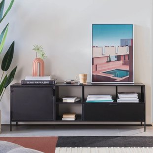 Kave Home TV-meubel 'Shantay' Zwart metaal, 150cm