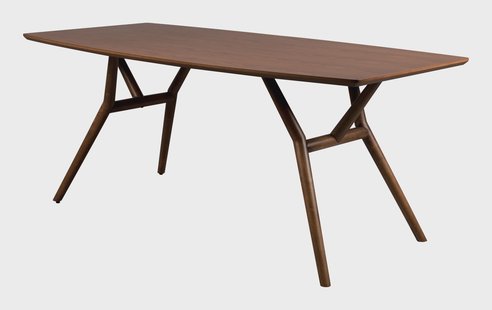 Dutchbone Eettafel 'Malaya' Walnoot, 180 x 90cm