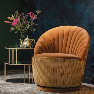 Dutchbone Fauteuil 'Madison', kleur Goud