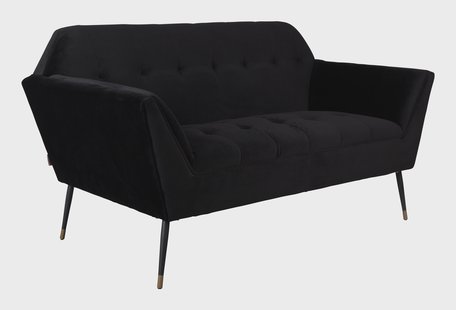 Dutchbone 2-zits Bank 'Kate', kleur Zwart