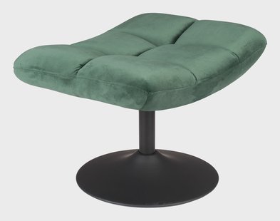 Dutchbone Hocker 'Bar' Velvet, kleur Groen