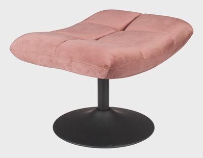 Dutchbone Hocker 'Bar' Velvet, kleur Roze