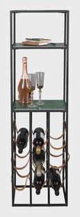 Dutchbone Wijnkast 'Mil' Groen marmer, 125.5 x 36cm