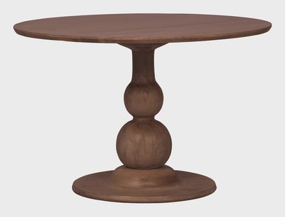 WOOOD Ronde Eettafel 'Blanco' Ø120cm, kleur Walnoot