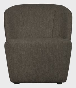 vtwonen Fauteuil 'Lofty' Bouclé, kleur Bruin