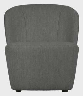 vtwonen Fauteuil 'Lofty' Bouclé, kleur Staalgrijs