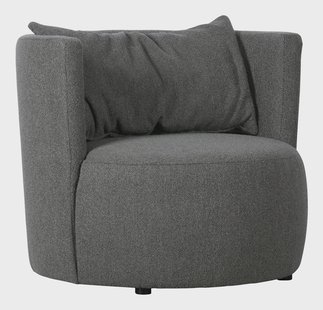 vtwonen Fauteuil 'Explore' Bouclé, kleur Staalgrijs