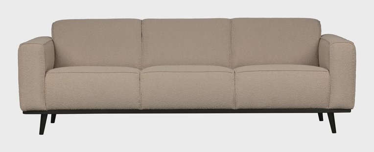 WOOOD Bank 'Statement' 3-zits, Bouclé, kleur Beige