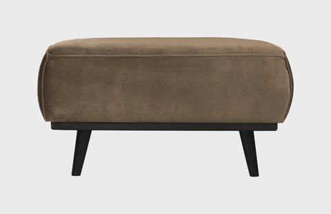 WOOOD Hocker 'Statement' Velvet, kleur Taupe