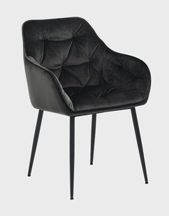 Bendt Eetkamerstoel 'Loren' Velvet, kleur Grey/Brown