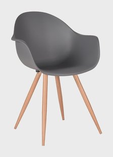 LABEL51 Eetkamerstoel 'Parma', kleur Antraciet