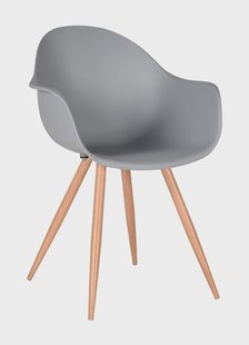LABEL51 Eetkamerstoel 'Parma', kleur Grijs