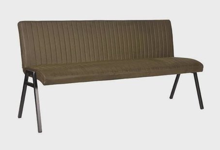 LABEL51 Eetkamerbank 'Matz', 175cm, kleur Groen