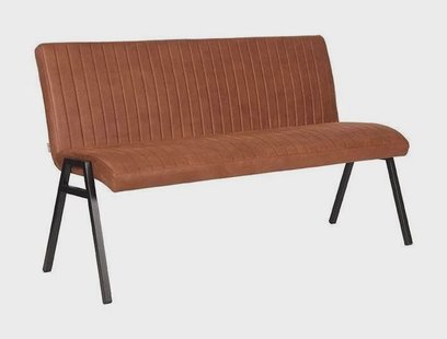 LABEL51 Eetkamerbank 'Matz', 145cm, kleur Cognac