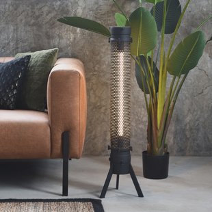 LABEL51 Tafellamp 'Tube', Metaal, 93cm, kleur Zwart