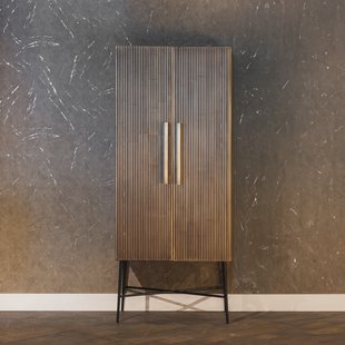 Richmond Opbergkast 'Ironville' 75 x 182cm, kleur Goud