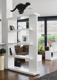 Artistiq Roomdivider 'Johnathan', 180 x 128 x 30cm, kleur Wit