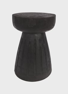 WOOOD Krukje 'Borre' kleur Zwart, Ø28cm