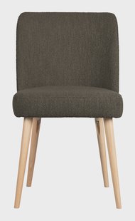 Vtwonen Eetkamerstoel 'Force' Bouclé, kleur Bruin