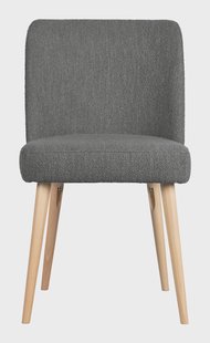 Vtwonen Eetkamerstoel 'Force' Bouclé, kleur Staalgrijs