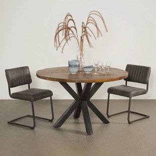 Tower Living Ronde Eettafel 'Basto' Ø130cm, Mangohout