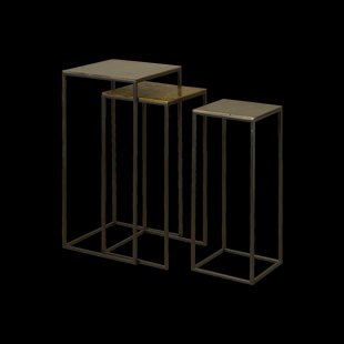 RENEW Bijzettafel 'Jose' Set van 3 stuks, kleur Meerkleurig