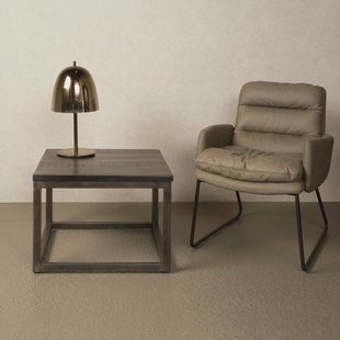 Tower Living Bijzettafel 'Paterno' kleur Zwart, 60 x 60cm