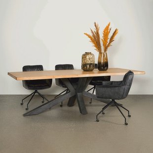 Tower Living Eettafel 'Sovana' kleur Acacia Boomstam Naturel, 200 x 100cm