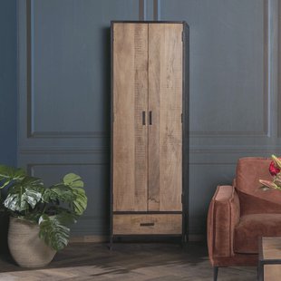 LivingFurn Opbergkast 'Sturdy' kleur Naturel, 200 x 65cm