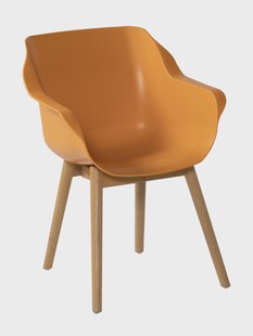 Hartman Tuinstoel 'Sophie Teak' met armleuning, kleur Oranje