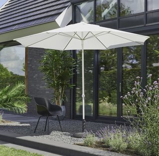 Hartman Parasol 'Sophie' 300cm, kleur White