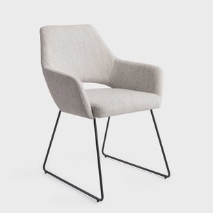 Jesper Home Eetkamerstoel 'Yanai' Slide Black, kleur Pigeon